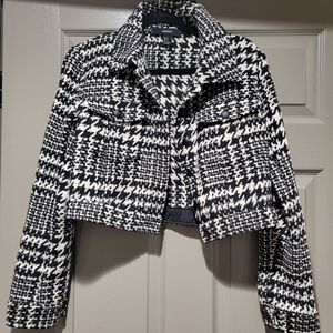 Plaid B&W Waist Coat